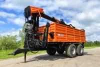 Прицеп самосвальный с манипулятором