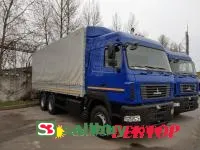 Новый бортовой МАЗ 6x4 с тентом Евро-5