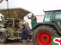 Плющилка мобильная вальцовая влажного зерна с прессом ROmiL CP 2