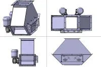 Клапан перекидной трехходовой для самотеков К3X45X300