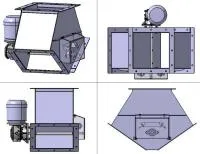 Клапан перекидной двухходовой симметричный лепестковый SLK2X55X000