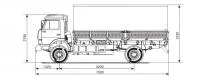 Грузовик КамАЗ бортовой 43253
